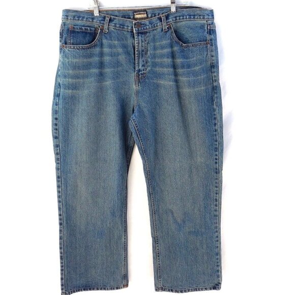 Steve & Barry's Men's 42 x 30 Relaxed Fit Straight Leg Blue Denim Jeans - Picture 1 of 5